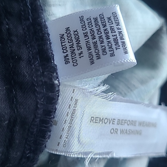 LOFT Riviera Navy Blue Floral Tropical Print Tailored Cotton Blend Summer Shorts - Picture 11 of 15